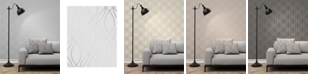 Advantage 20.5" x 369" Lisandro Light Geometric Lattice Wallpaper